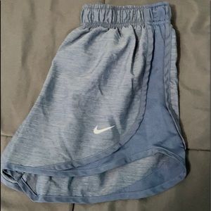 navy blue nike running shorts